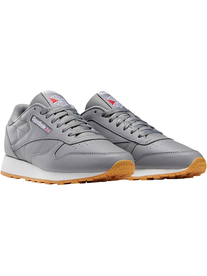 

Кроссовки на шнуровке Reebok, серый