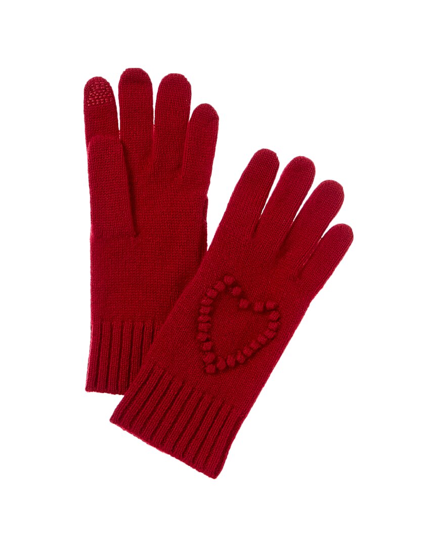 

Перчатки Hannah Rose Bobble Heart из кашемира