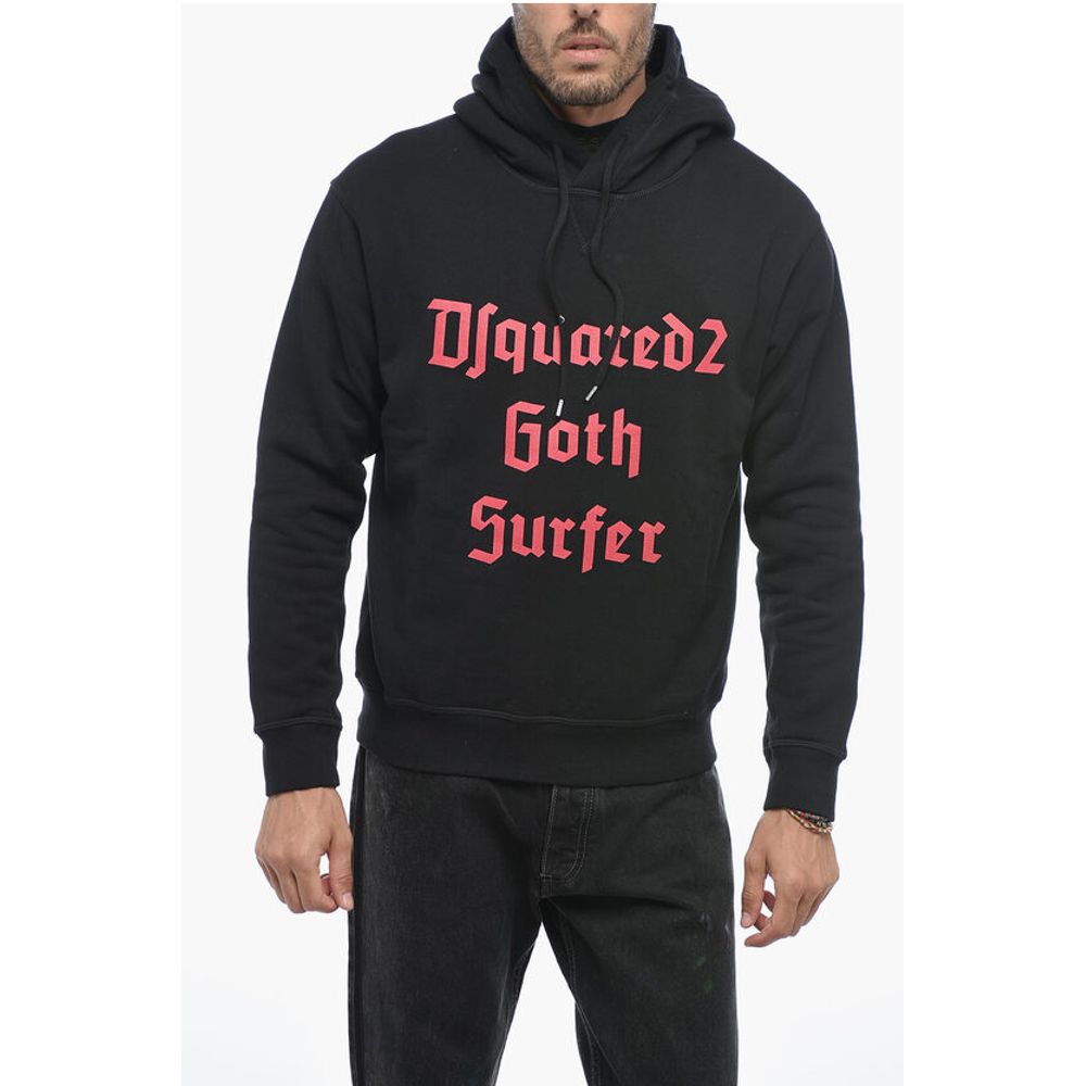 

Толстовка GOTHSURFER из хлопка с флисом Dsquared2, Black