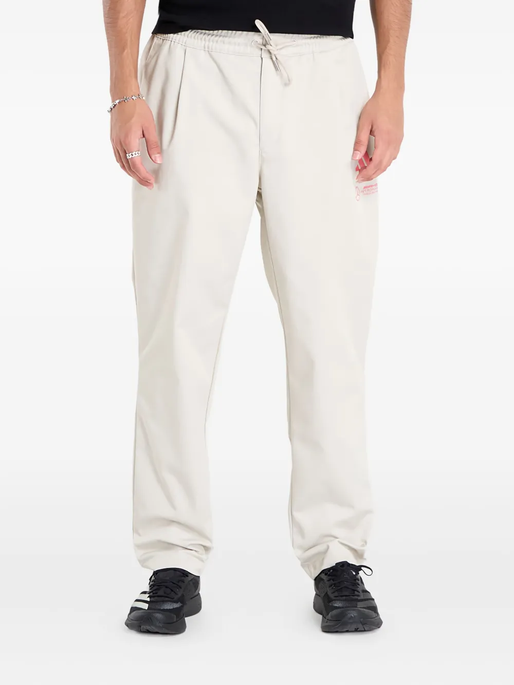 

Чиносы на завязках X Mercedes Adidas, бежевый