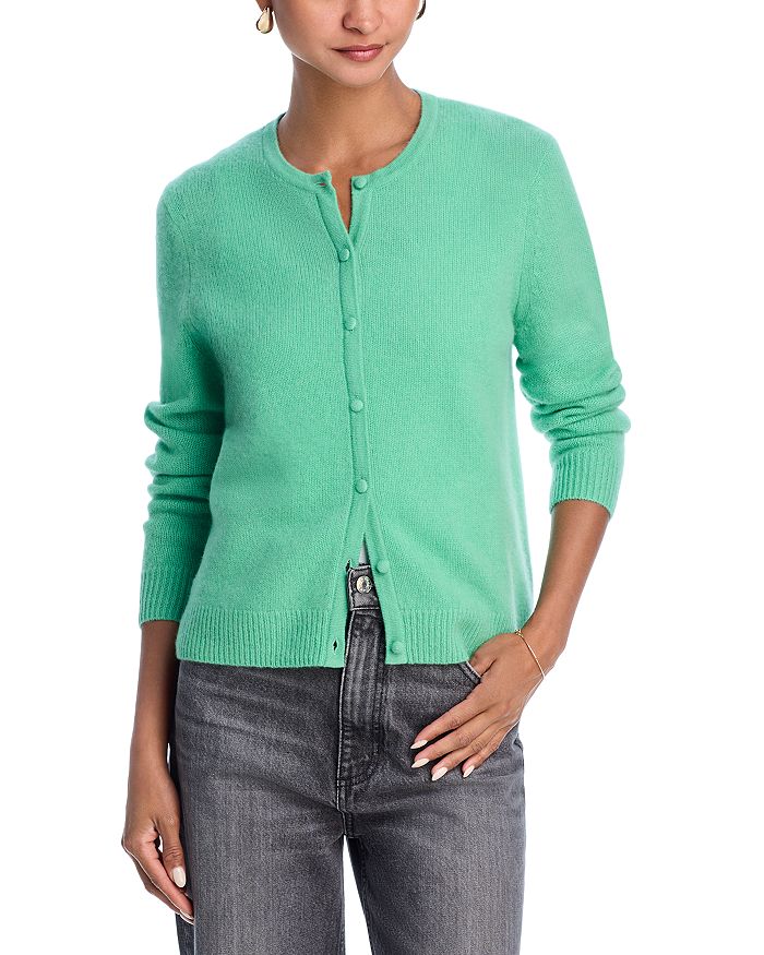 

Кардиган с круглым вырезом - эксклюзив C by Bloomingdale's Cashmere, зеленый