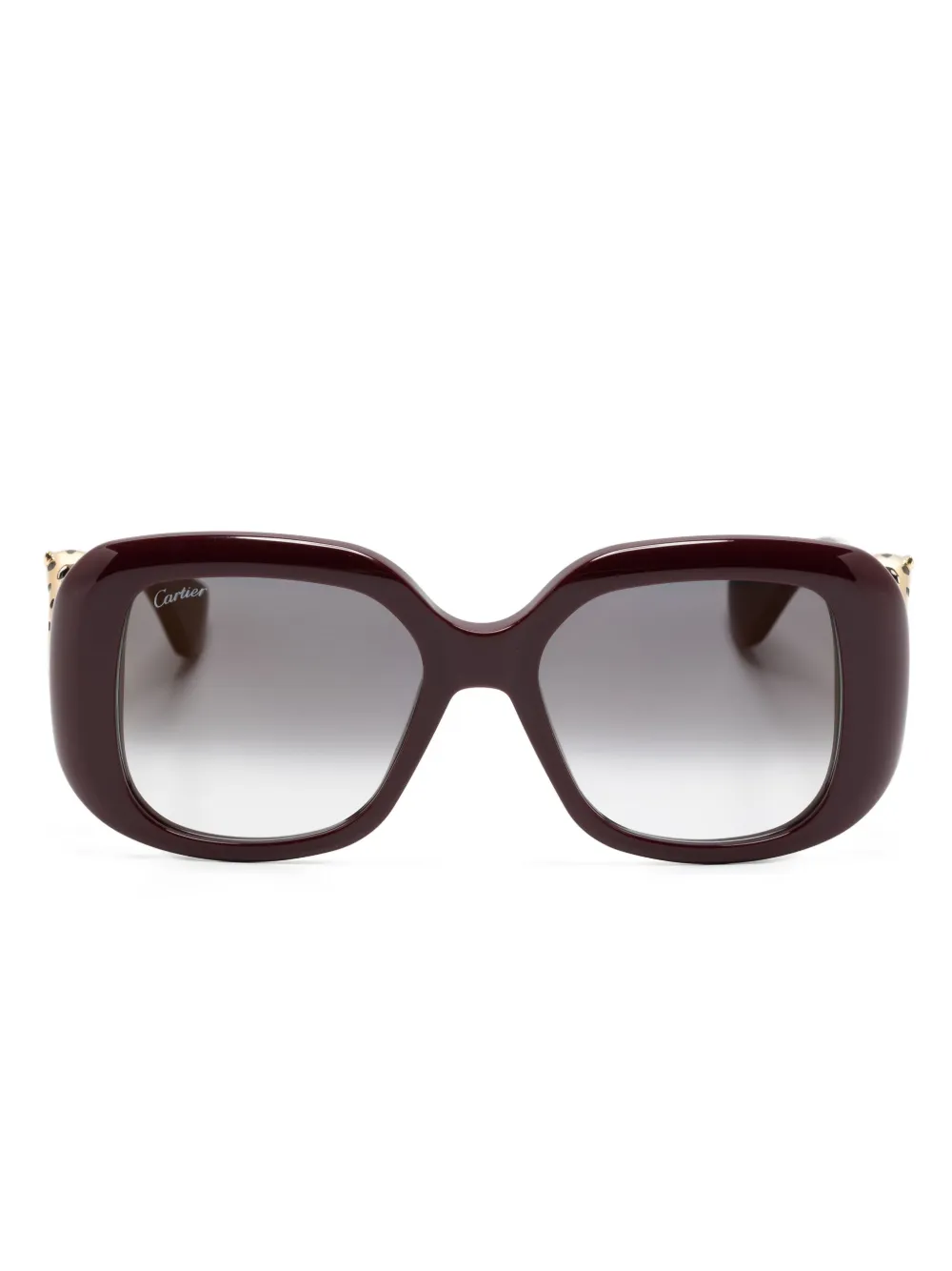 

Солнцезащитные очки Panthère в квадратной оправе Cartier Eyewear, красный