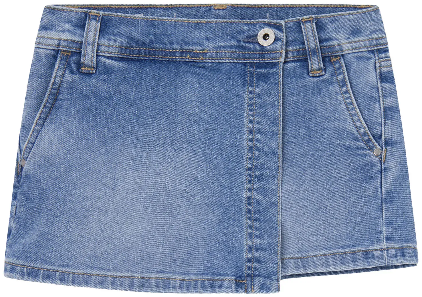 

Шорты Pepe Jeans с кожаной фирменной этикеткой на спине, синий