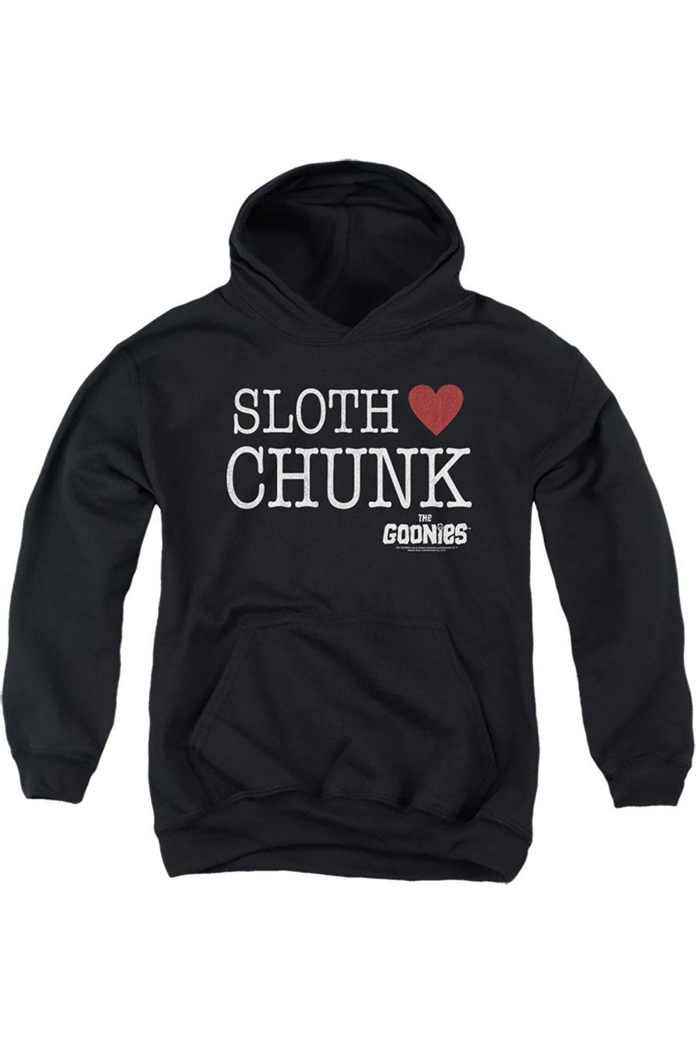 

Толстовка с капюшоном Goonies Sloth Heart Chunk для детей Gildan, черный