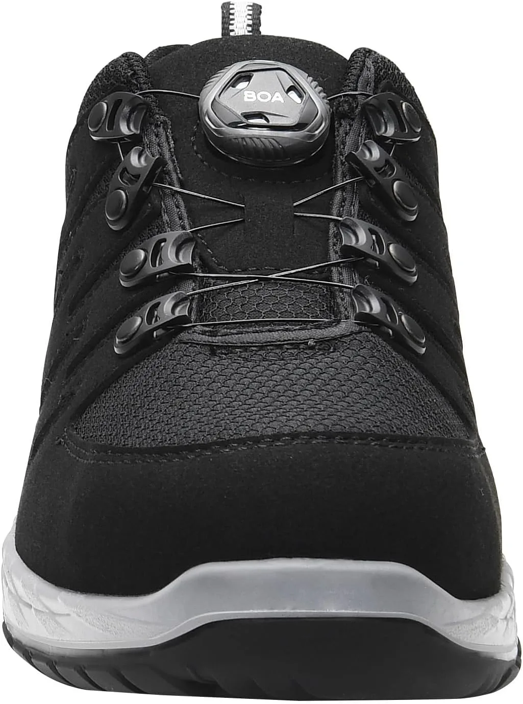 Защитная обувь ELTEN Maddox BOA Black-Grey Low ESD S3S для мужчин и женщин, текстиль, стальные защитные носки, легкая, спортивная, черный — фото 4