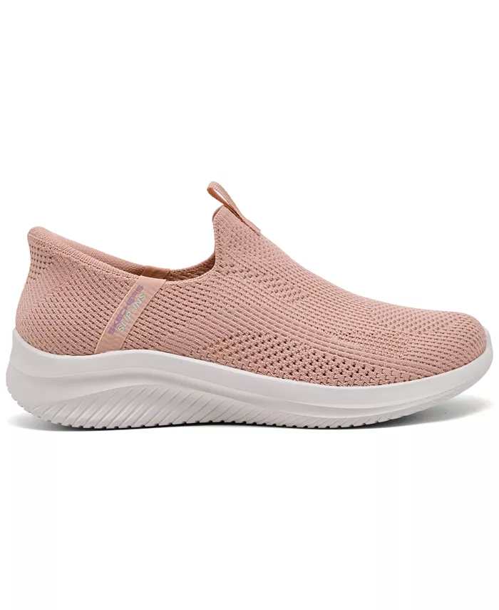Женские Slip-Ins: Ultra Flex 3.0 - повседневные слипоны Breezy Bliss от Finish Line Skechers, розовый — фото 2