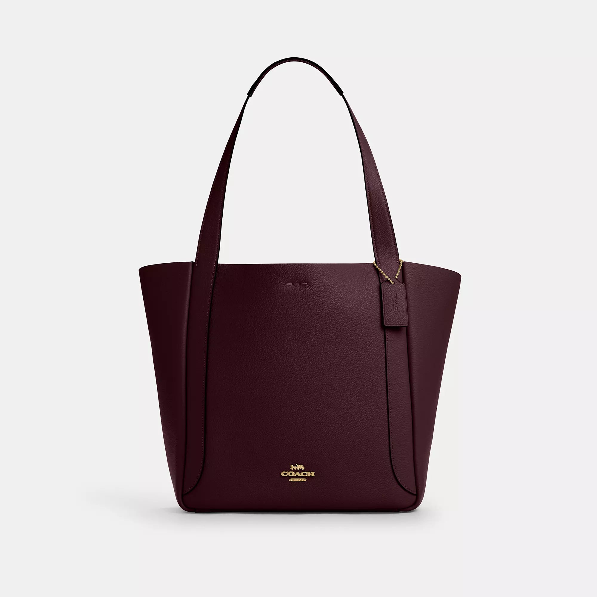 

Сумка-тоут Hadley от Coach Outlet, цвет gold/merlot