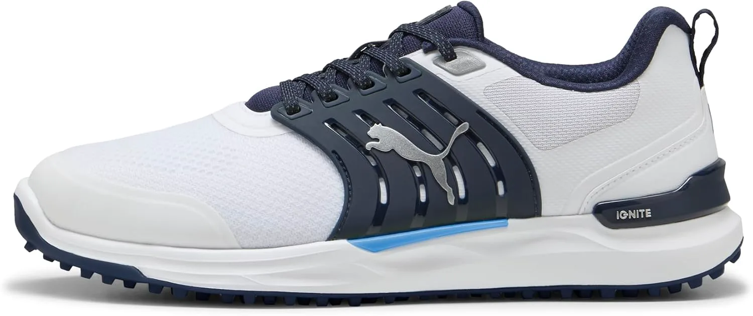 

Мужские гольф-кроссовки Puma Ignite Elevate 2, белый/темно-синий