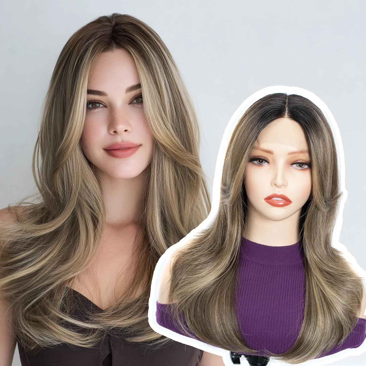Женский синтетический парик FASHION IDOL с кружевной передней частью Fashion Idol, Ntsn4/Un9/12R