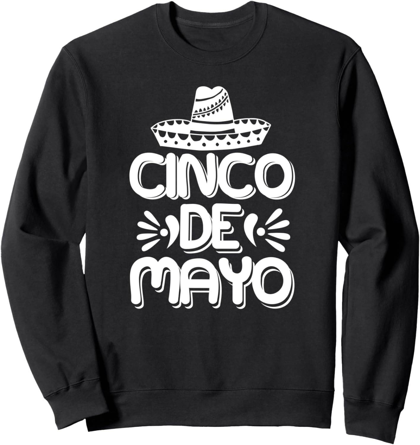

Толстовка с надписью «Синко де Майо» Cinco De Mayo, черный