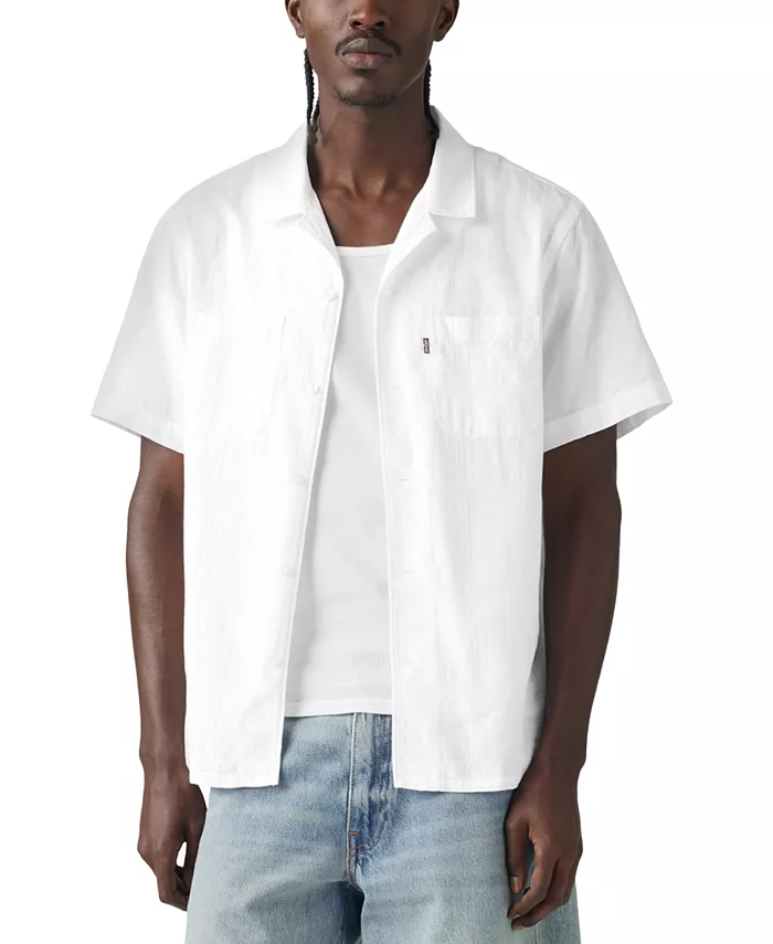 

Мужская рубашка свободного кроя с отложным воротником Camp Collar Levi's, белый