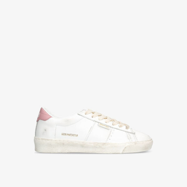 

Низкие кожаные кроссовки Matchstar 11985 Golden Goose, белый