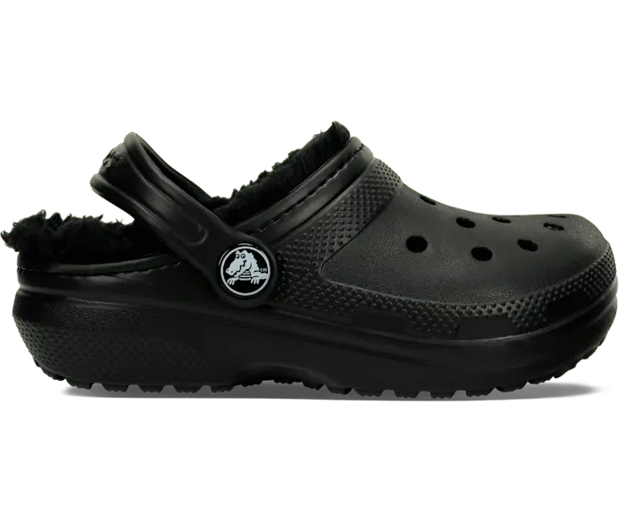 

Классические сабо на подкладке Crocs для малышей, цвет Black / Black
