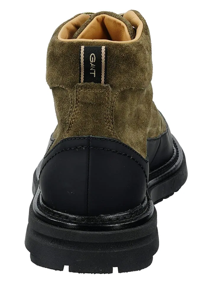 Ботинки из велюрового велюра, Hillprep, GANT Footwear, оливковый — фото 3