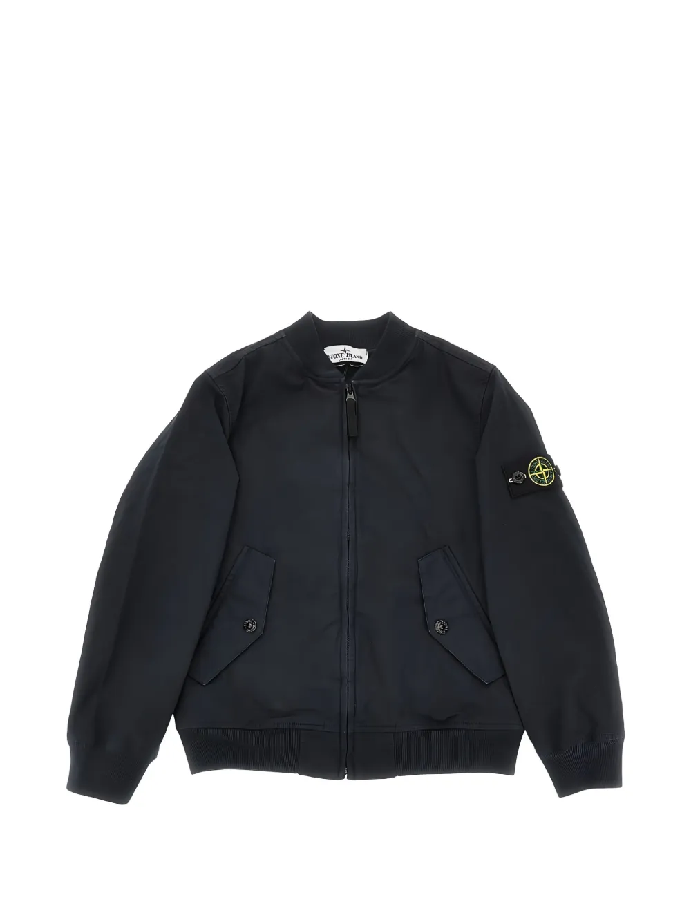 

Свитшот с нашивкой-логотипом Stone Island Junior, синий
