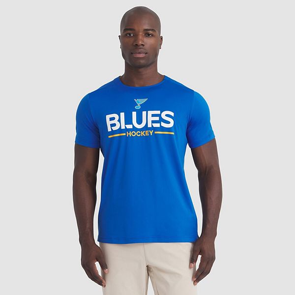 

Мужская футболка st louis blues authentic pro rink tech синего цвета Fanatics