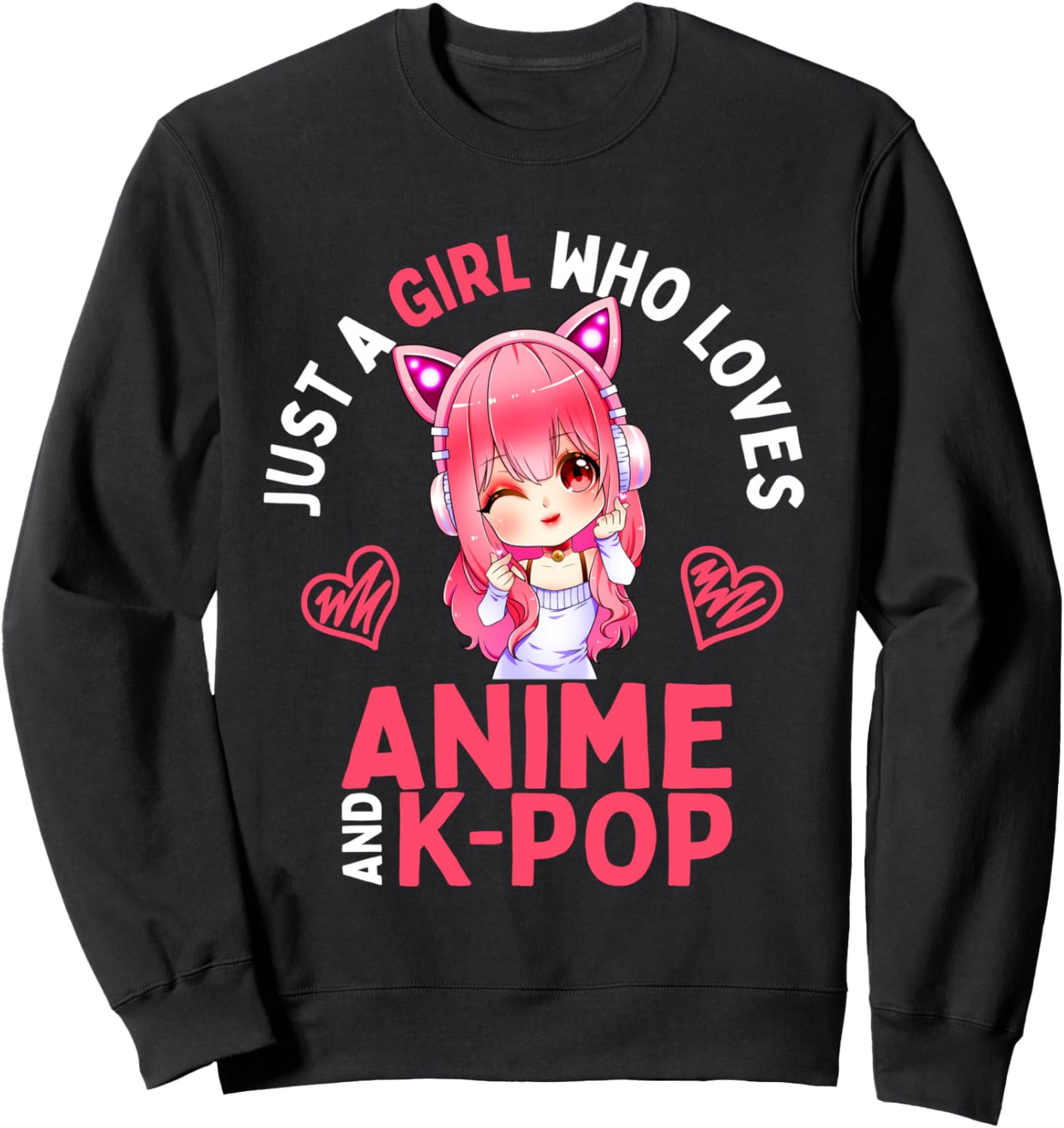 

Толстовка Girls Just Love Girls Otaku Lifestyle Thread Shirt, черный