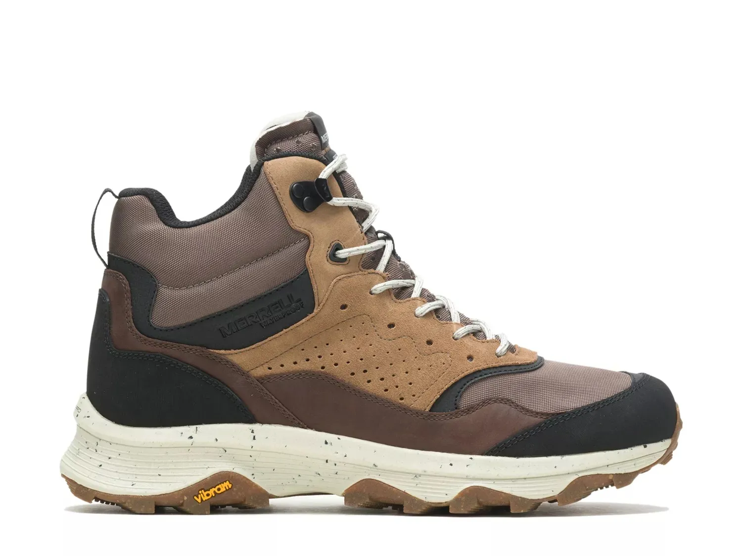 Кроссовки женские Merrell Speed Solo из замши комбинированные, коньячный — фото 2