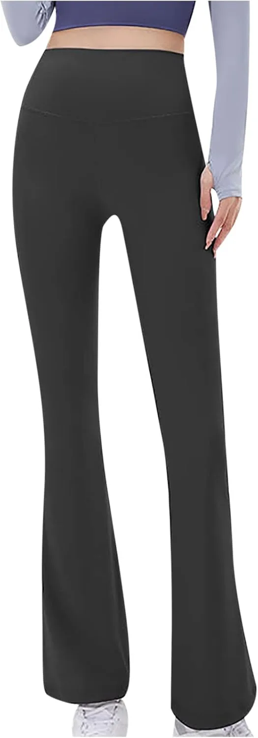 

Женские леггинсы flare, с эффектом контроля живота, высокие и широкие