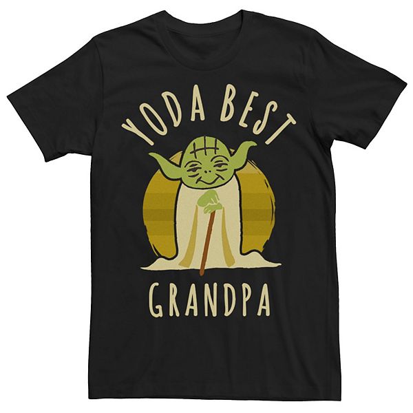 

Мужская футболка с принтом Star Wars Yoda Best Grandpa Licensed Character