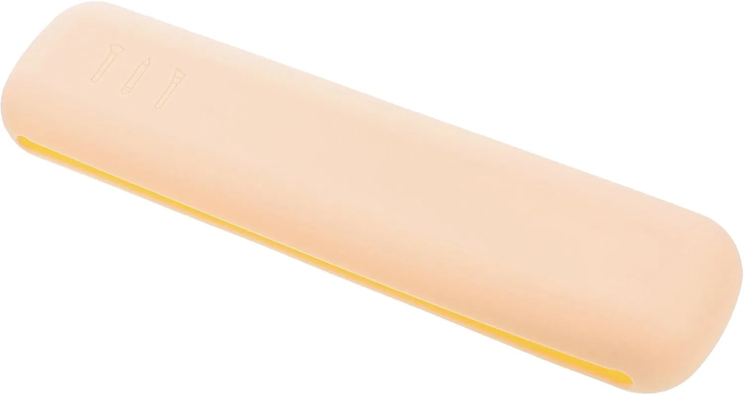 Косметичка для кистей Healvian из силикона, бежевый, 20x4.8x2 см