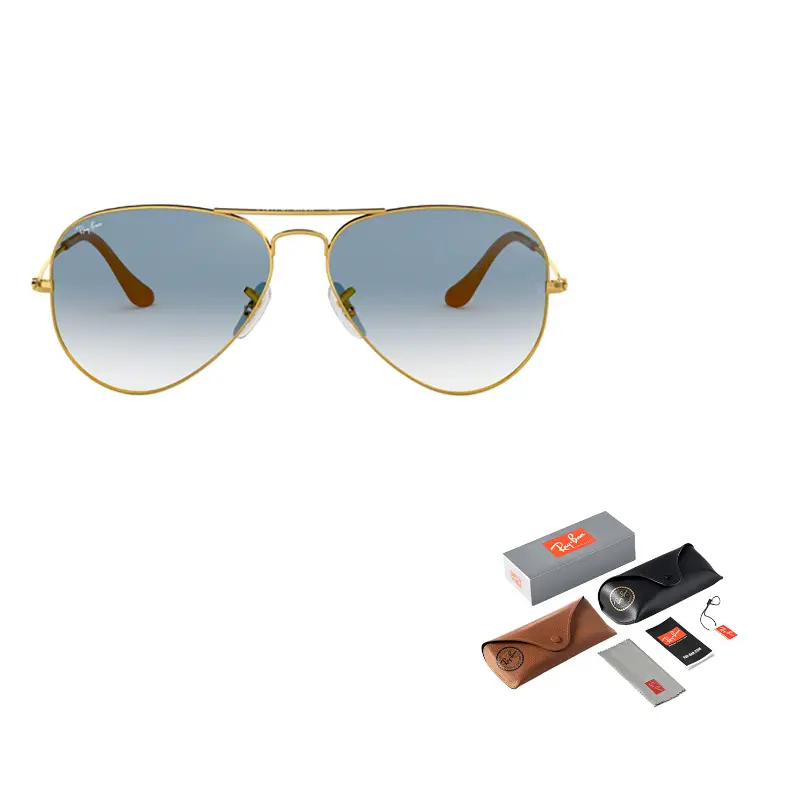 

RayBan Авиаторские солнцезащитные очки, Gold
