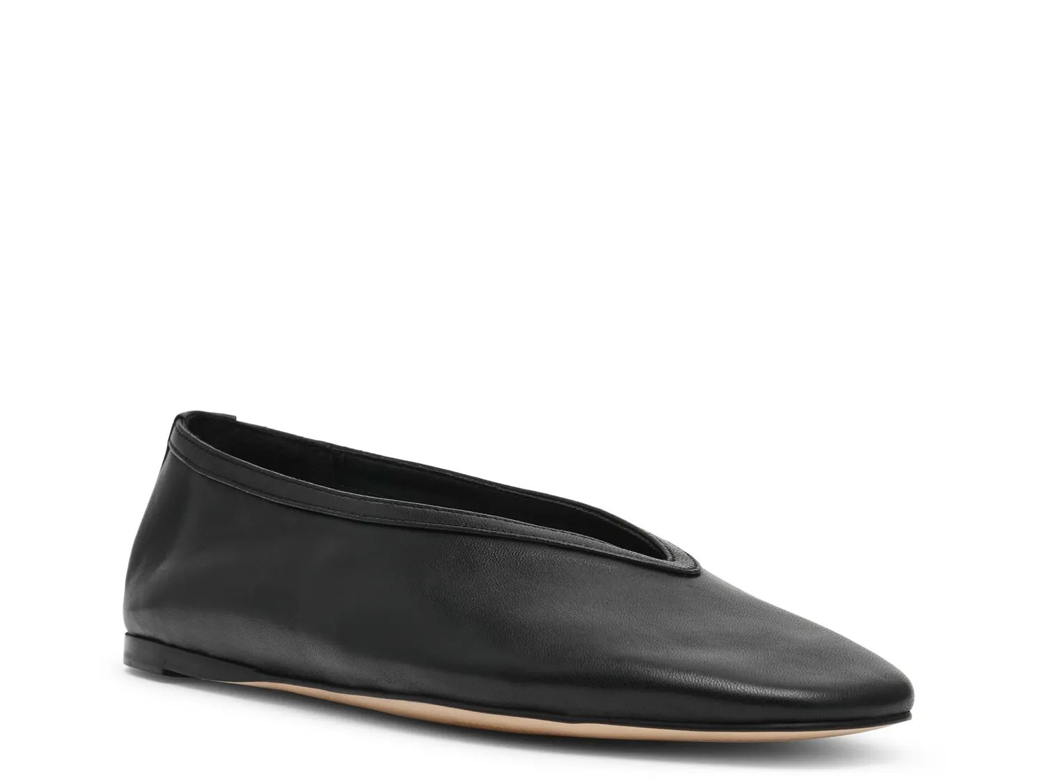 Балетки Steve Madden Leni Flat, Black Leather