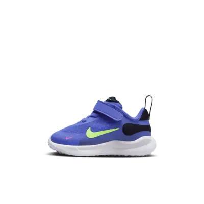 

Кроссовки Nike Revolution 7, цвет Light Ultramarine/Dark Obsidian/White/Lime Blast
