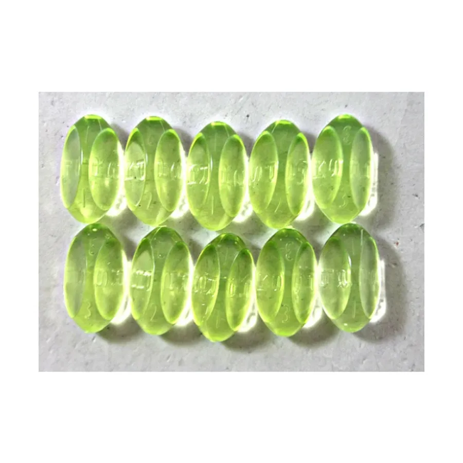 

d3 Лазерный желтый (10) (обычный), Dice - Precision Edge High Impact - Translucent - D3 (Plain) (Gamescience Dice 2015)