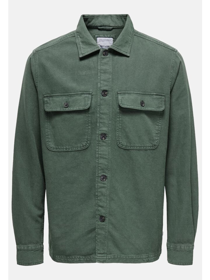 

Рубашка Only&Sons Hemd 'Oliver', зеленый