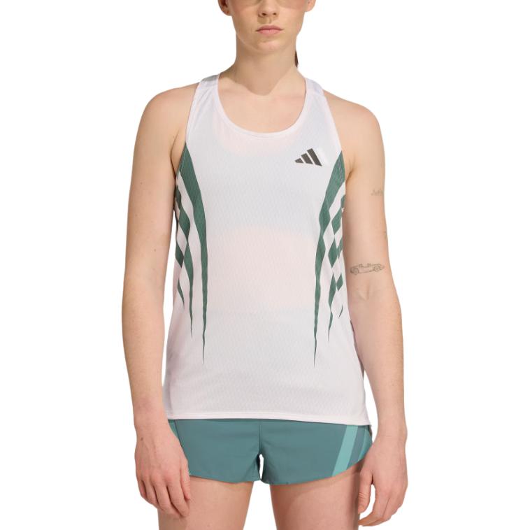 С AdiClub Adizero Archive майка для бега Adidas, белый/мягко-голубой — фото 3