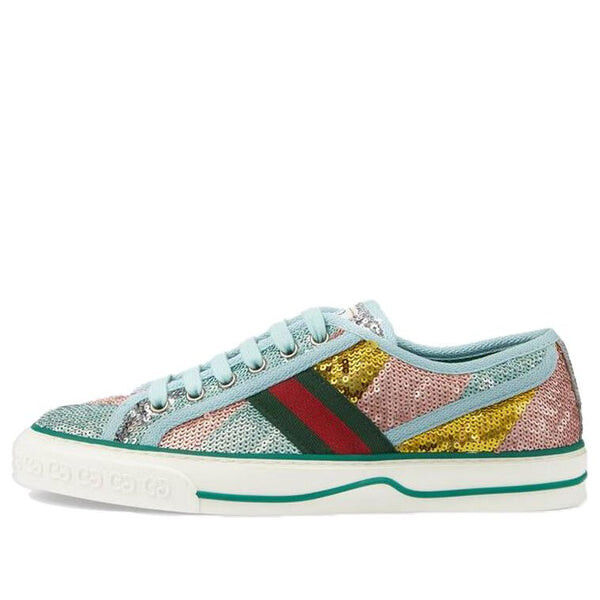 Кроссовки tennis 1977 'sequin - multi' Gucci, зеленый