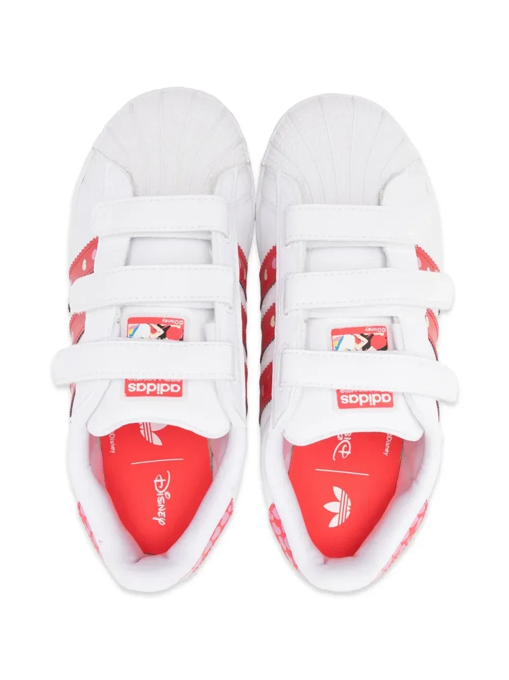Кеды Superstar Led Lights CF C на липучках из коллаборации с Disney Adidas Originals Kids, белый — фото 3