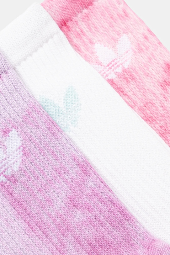 Носки Tie Dye Cr S 3 пары Adidas Originals, розовый — фото 3