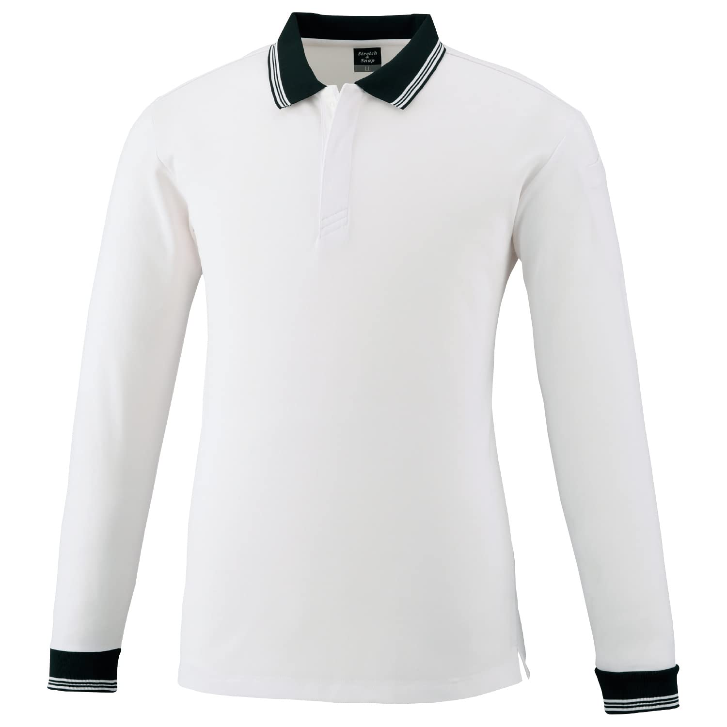 

Поло Oguraya POLOIZM 371-90-S с длинным рукавом, на кнопках, эластичное, белое, размер S Kokuraya