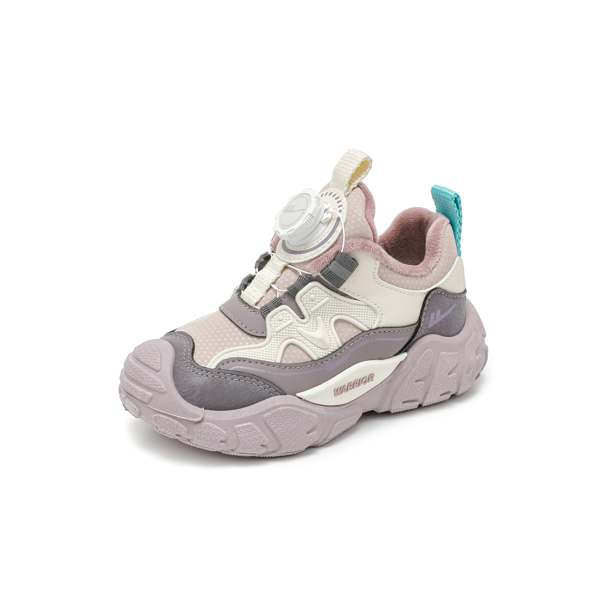 Утепленные детские ботинки Slip Resistant Abrasion Resistant WARRIOR, светло-серый/темно-синий/серый (fleece-lined) — фото 4