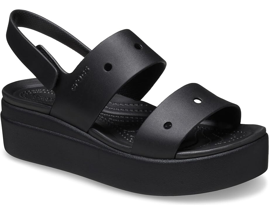 Сандалии Crocs Brooklyn 4U Low Wedges, черный