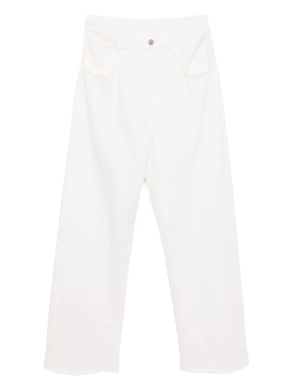 

Хлопковые брюки MM6 Maison Margiela, белый