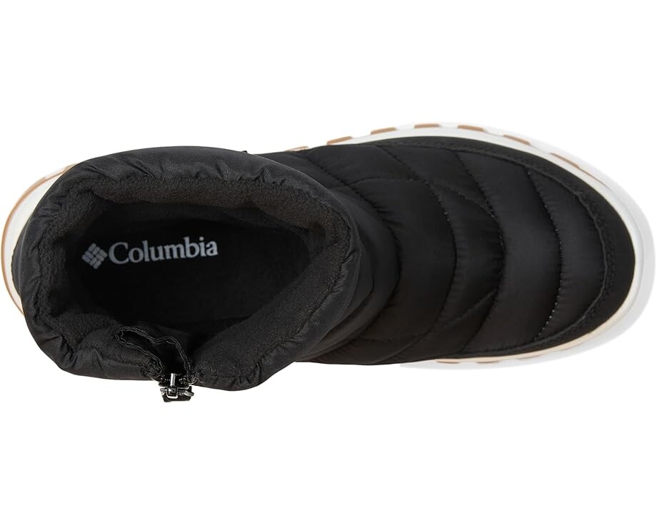 Женские ботинки Columbia Snowtrot стеганые на толстой подошве, черный — фото 2
