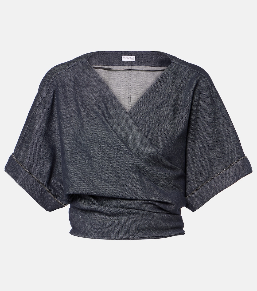 

Хлопковая футболка Brunello Cucinelli, Denim Blu