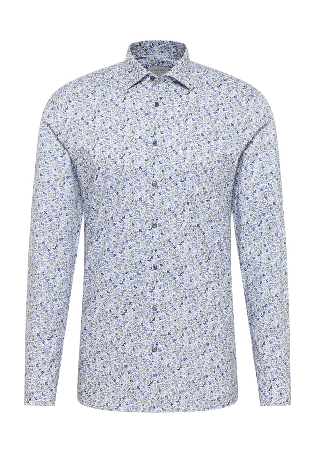 

Рубашка с принтом Slim fit Eterna, зеленый