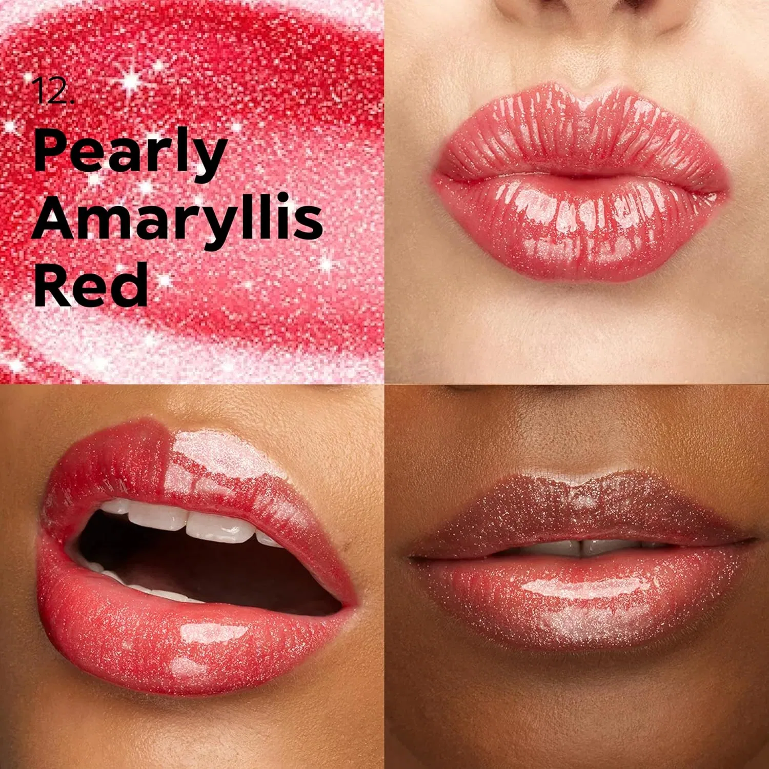 Питательный блеск для губ «3D Hydra Lipglos» от KIKO Milano Kiko Milano, 12 Pearly Amaryllis Red — фото 2