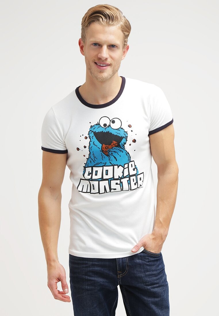 

Футболка с принтом COOKIE MONSTER LOGOSHIRT, цвет weiß