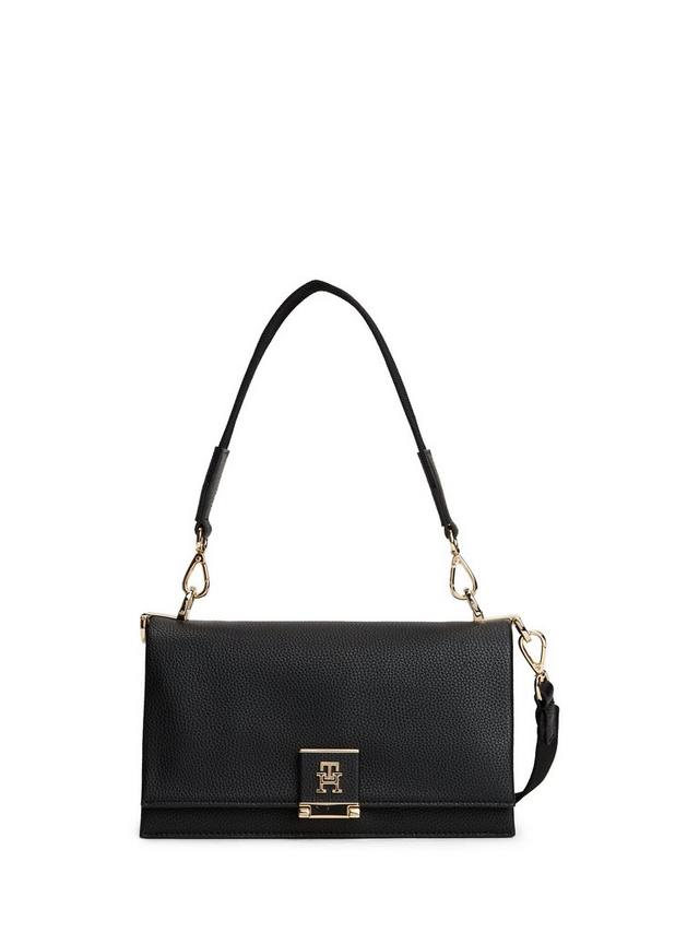 

Сумка-кроссбоди Logo с текстурой пэббл грейн Tommy Hilfiger, Black