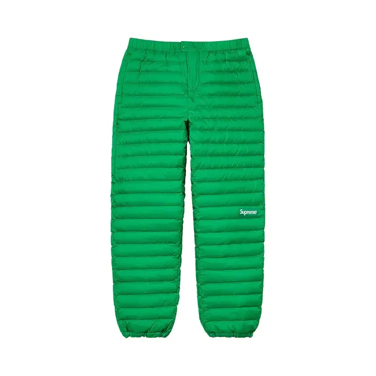 Пуховые штаны Supreme Micro Down Pant, зеленый