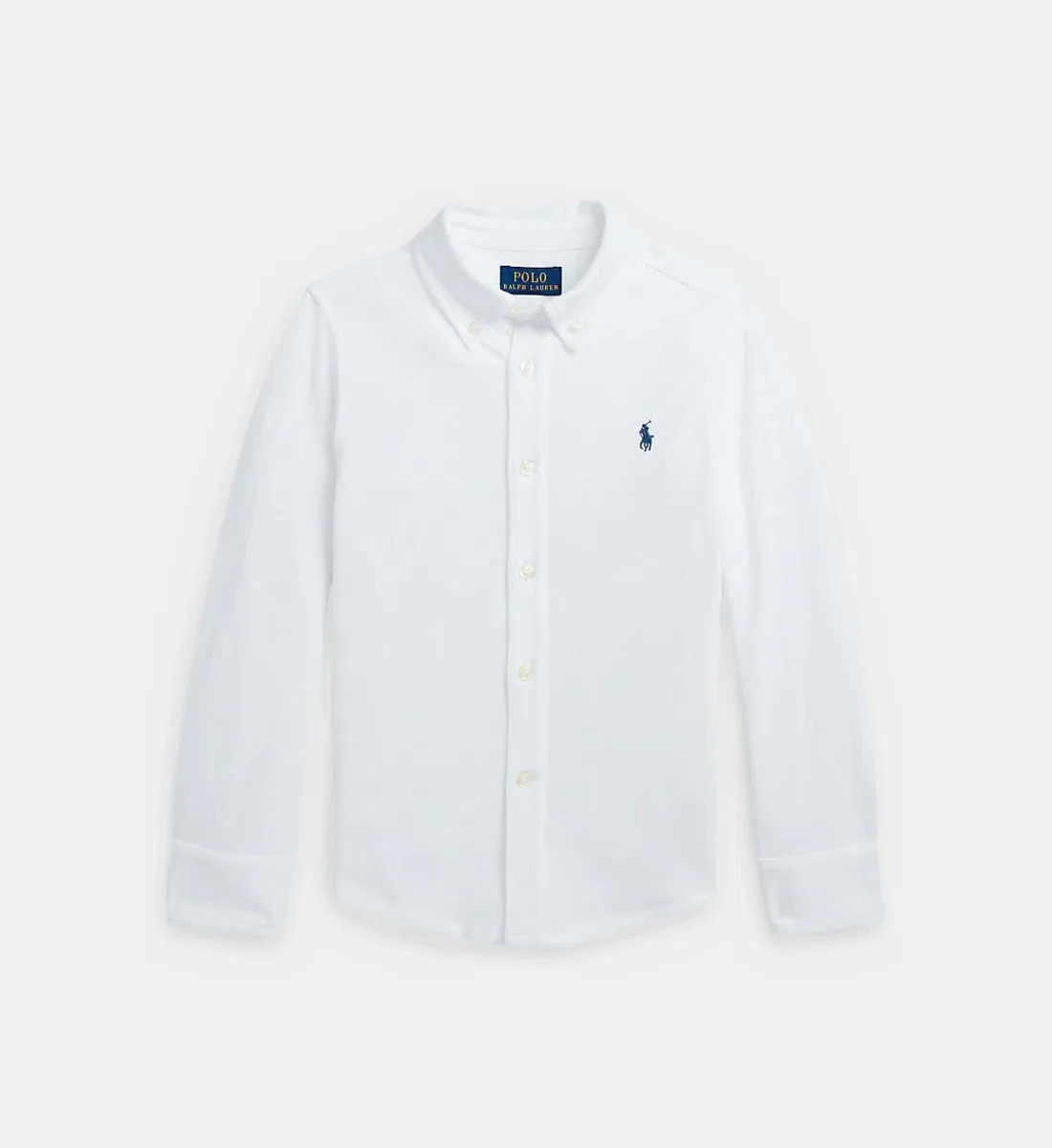 Фирменная прямая рубашка Polo Ralph Lauren, белый