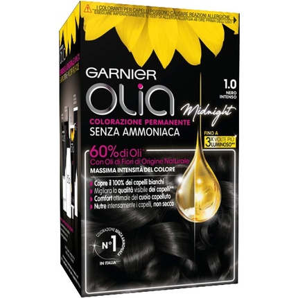 

Перманентная краска и отбеливание Olia 1.0 Nero Intenso, Garnier