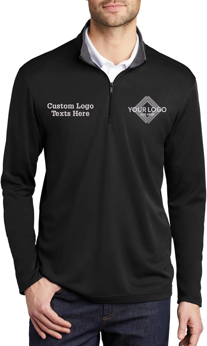 

Толстовка Quarter Zip с вышивкой логотипа INK STITCH
