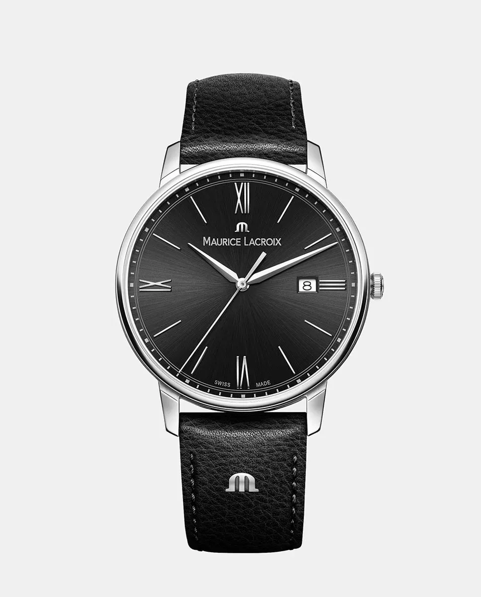 

Eliros EL1118-SS001-310-1 черные кожаные мужские часы Maurice Lacroix, черный