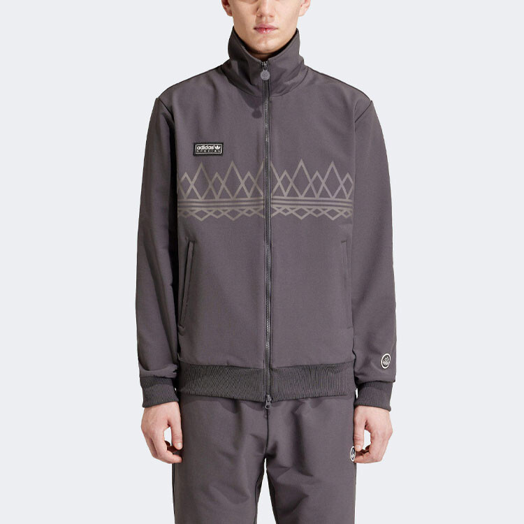 Толстовка Adidas SPZL Suddell на молнии Adidas Originals, серый — фото 3